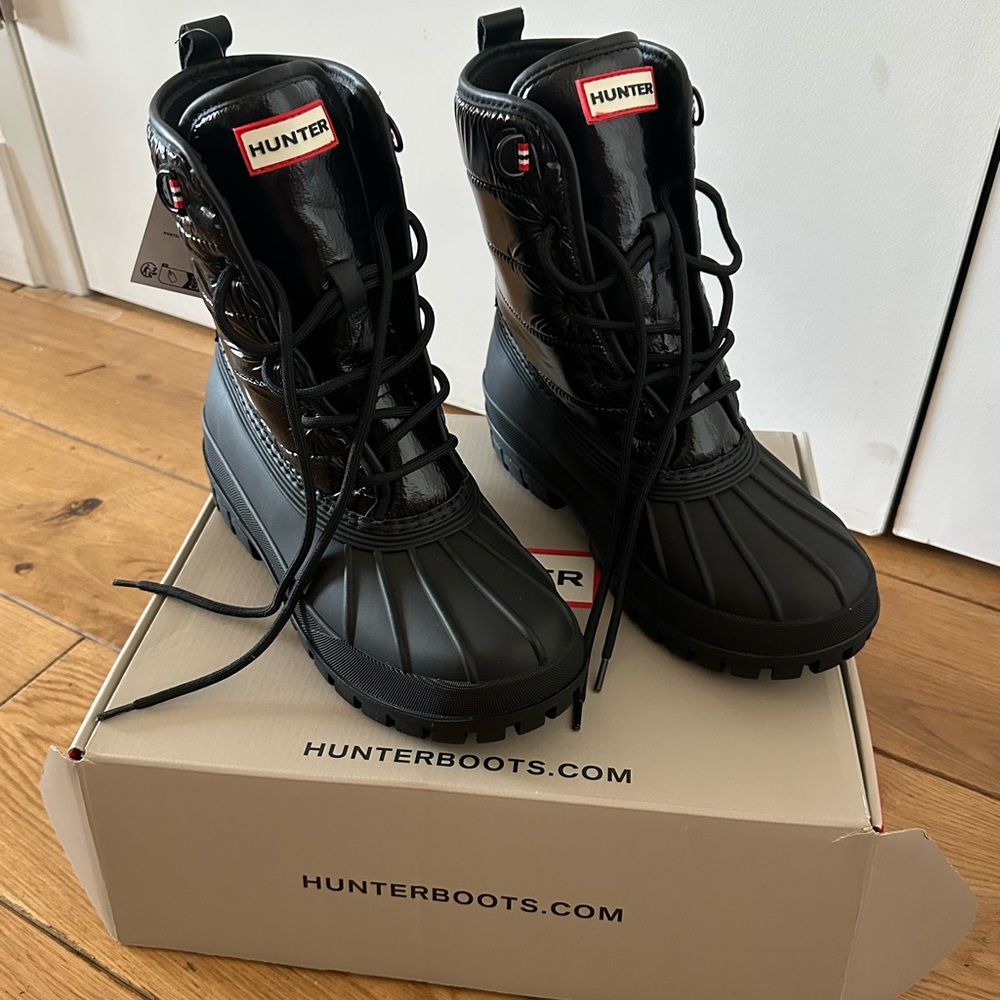 Hunter Black Winter Boots